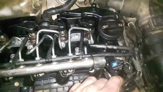 vw caddy 16 tdi how to change fuel pressure regulator [upl. by Sleinad]