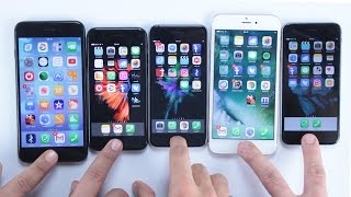 Hangi iPhone Daha Hızlı iPhone 7 7 Plus 6S ve 6 Hız Testi [upl. by Yecam]