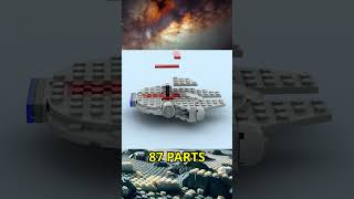 Millennium Falcon Lego Build In Different Scales shorts lego starwars [upl. by Gluck]