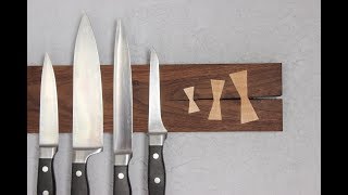 Making a Knife Rack with Bow Tie Keys [upl. by Assirrec]