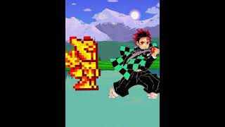 Terrarian vs Tanjiro terraria edit demonslayer anime [upl. by Euqinahs861]