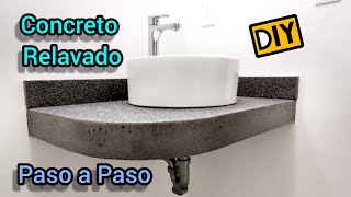 Cómo Hacer una Base de Concreto para Lavabo de Sobreponer Paso a Paso [upl. by Oivat78]