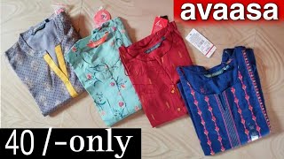 Ajio All Stars Sale 💥 Avaasa brand Offer on all items Starts at ₹40 Only 😍 Kurthis Kurthi [upl. by Naed]