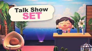 Making a Talk Show SET in Animal Crossing New Horizons [upl. by Ratna660]