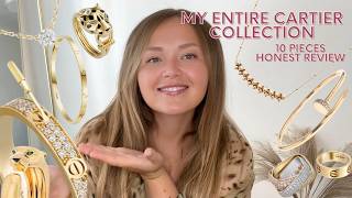 My ENTIRE CARTIER Collection MOST WORN I HONEST REVIEW [upl. by Landahl]