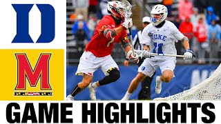 2 Duke vs 7 Maryland Highlights Quarterfinal  2024 NCAA Mens Lacrosse Championships [upl. by Akeemaj]