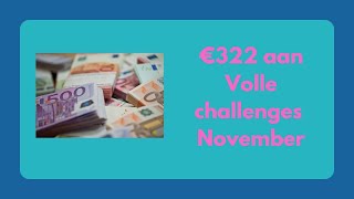 Budget  Volle challenges verdelen maand November [upl. by Suraved49]