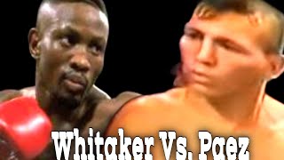 WHITAKER VS PAEZ 1 Highlights [upl. by Cas]