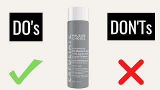 NEW Paula’s Choice 6 Mandelic Acid  2 Lactic Acid Liquid Exfoliant  Heres What You Should Know [upl. by Greer]