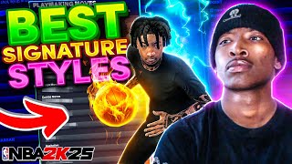 BEST Dribble Moves amp Signature Styles in NBA 2K25 [upl. by Goebel]