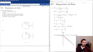 Un exemple simple de diagramme de Bode Extrait du cours délectronique [upl. by Goff406]