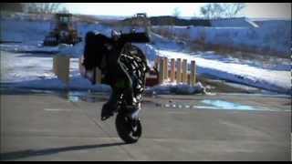 RJ Shrimpton  Omaha winter stunt riding session [upl. by Harned]