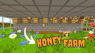 Unlimited Honey in Minecraft Easy Honey Farm Tutorial [upl. by Assirol]