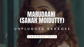 Marudaani Unplugged HD Karaoke I Sanah Moidutty I Tamil [upl. by Annayd]