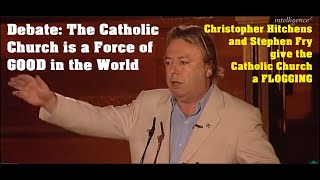 Christopher Hitchens and Stephen Fry Debate  Hitchslap zombicatproductions [upl. by Ermine127]