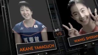 Yonex German Open 2016  Badminton SF M1WS  Akane Yamaguchi vs Wang Shixian [upl. by Anrim]