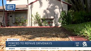 Repave your driveways 46yearold ordinance forcing dozens in Lake Park to repave [upl. by Stevy128]