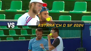 Astana Ch 2024 D SF Daniel CukiermanNeil Oberleitner vs Evgeniy KarlovskiyDenis Istomin HL [upl. by Apollo]