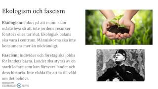 Ideologier del II Feminism nationalism ekologism fascism [upl. by Ellehsem]