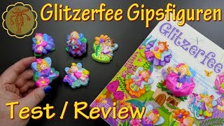 ReviewTest Glitzerfee Gipsfiguren DIYSet vom Müller Drogeriemarkt [upl. by Jonme]