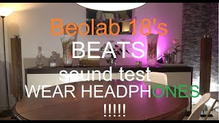 Bang Olufsen Beolab 18 Beats sound test part 1of4 [upl. by Nyladnek]