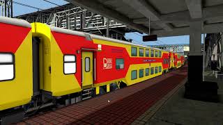 Double Decker Express Train Depart at Indian Railway Station Part 1 Train Simulator Classic 2024 [upl. by Dahsar]