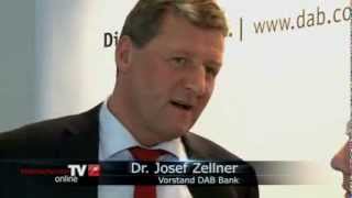 HonorarberaterTV Interview mit Dr Josef Zellner  Vorstand der DAB Bank [upl. by Temhem631]