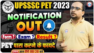 UPSSSC PET 2023 Notification Out  Online Form Syllabus Exam Date  PET Full Details By Ankit Sir [upl. by Stearns431]