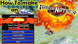 Microsoft Rise Of Nations How to do an Armageddon  with cheats [upl. by Lamar]