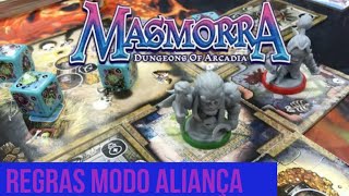 Masmorra Dungeons of Arcadia Regras Modo Aliança CoopSolo [upl. by Llerreg]