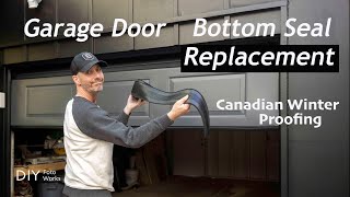 Replacing Garage Door Bottom Seal I DIY I 4K [upl. by Ballard]