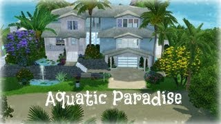 The Sims 3 House BuildingAquatic Paradise my entry into lifesimmers giveaway [upl. by Aneleairam]