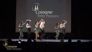 Adolfo Indacochea and Latin Soul Dancers Show  Cologne Salsa Congress 2018 [upl. by Narda]