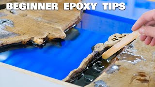 the BEST Epoxy Table TIPS FOR BEGINNERS [upl. by Petronia]