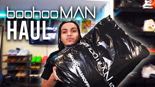 BOOHOOMAN HAUL  TRYON Flare Sweatpants Jeans Hoodies [upl. by Noivax675]