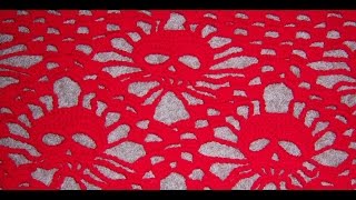 Crochet Skull Shawl tutorial 2 [upl. by Mellen]