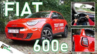 rEView Fiat 600e  Autotest van een elektrische SUV boordevol charisma [upl. by Yengac134]