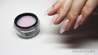 Paznokcie żelowe krok po kroku  przedłużanie  Victoria Vynn Build Gel  How to Extend Your Nails [upl. by Pollie]