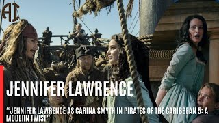 “Jennifer Lawrence as Carina Smyth in Pirates of the Caribbean 5 A Modern Twist” [upl. by Justicz]