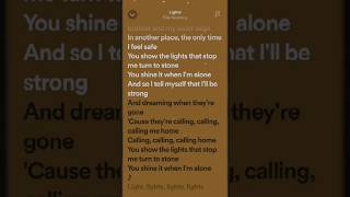 Ellie Goulding Lights Speed Up  Lyrics [upl. by Coffee738]