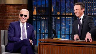 Joe Biden makes late night TV show appearance [upl. by Ativoj]