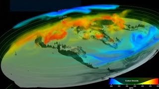 Watch  NASAs 3D animation of carbon dioxide in atmosphere [upl. by Anavoj]