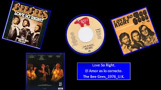 Bee Gees  Love So Right 1976 UK [upl. by Baumann]