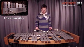 Vibralph  9 Two Bass Vibes  Solo Jazz Vibraphone Etudes by Arthur Lipner [upl. by Ariana]