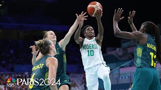 Nigeria snaps 20YEAR DROUGHT topples Australia in womens basketball  Paris Olympics  NBC Sports [upl. by Johnnie955]