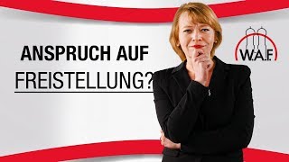 Anspruch auf Freistellung bei unzumutbarer Arbeitsleistung  Betriebsrat Video [upl. by Swen369]