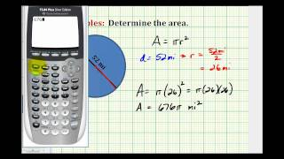 Example Determine the Area of a Circle [upl. by Prince585]