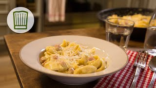 Tortellini alla panna Rezept chefkoch [upl. by Enomrej]