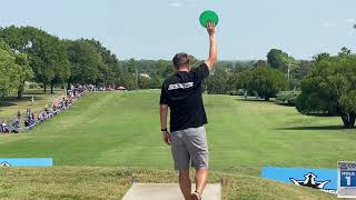 30 Disc Golfers Playing Hole One At The Emporia Country Club  2022 Disc Golf World Championships [upl. by Chak955]