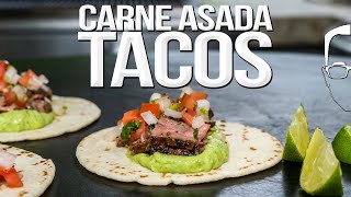 THE BEST CARNE ASADA TACOS IVE EVER MADE  SAM THE COOKING GUY 4K [upl. by Byron]